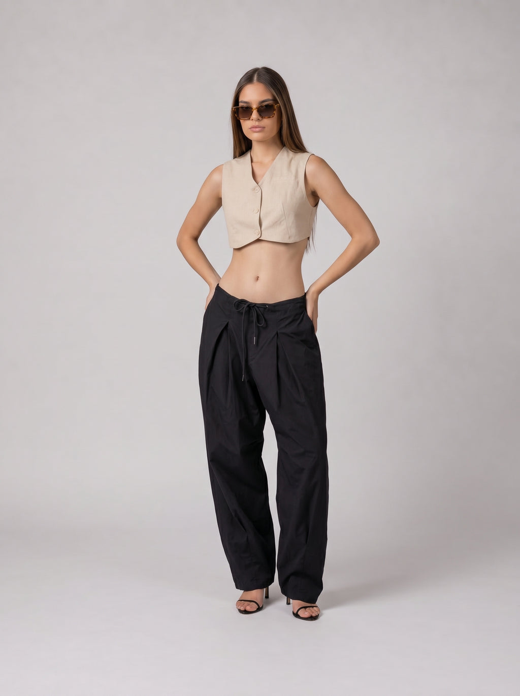 Wide pants in Black