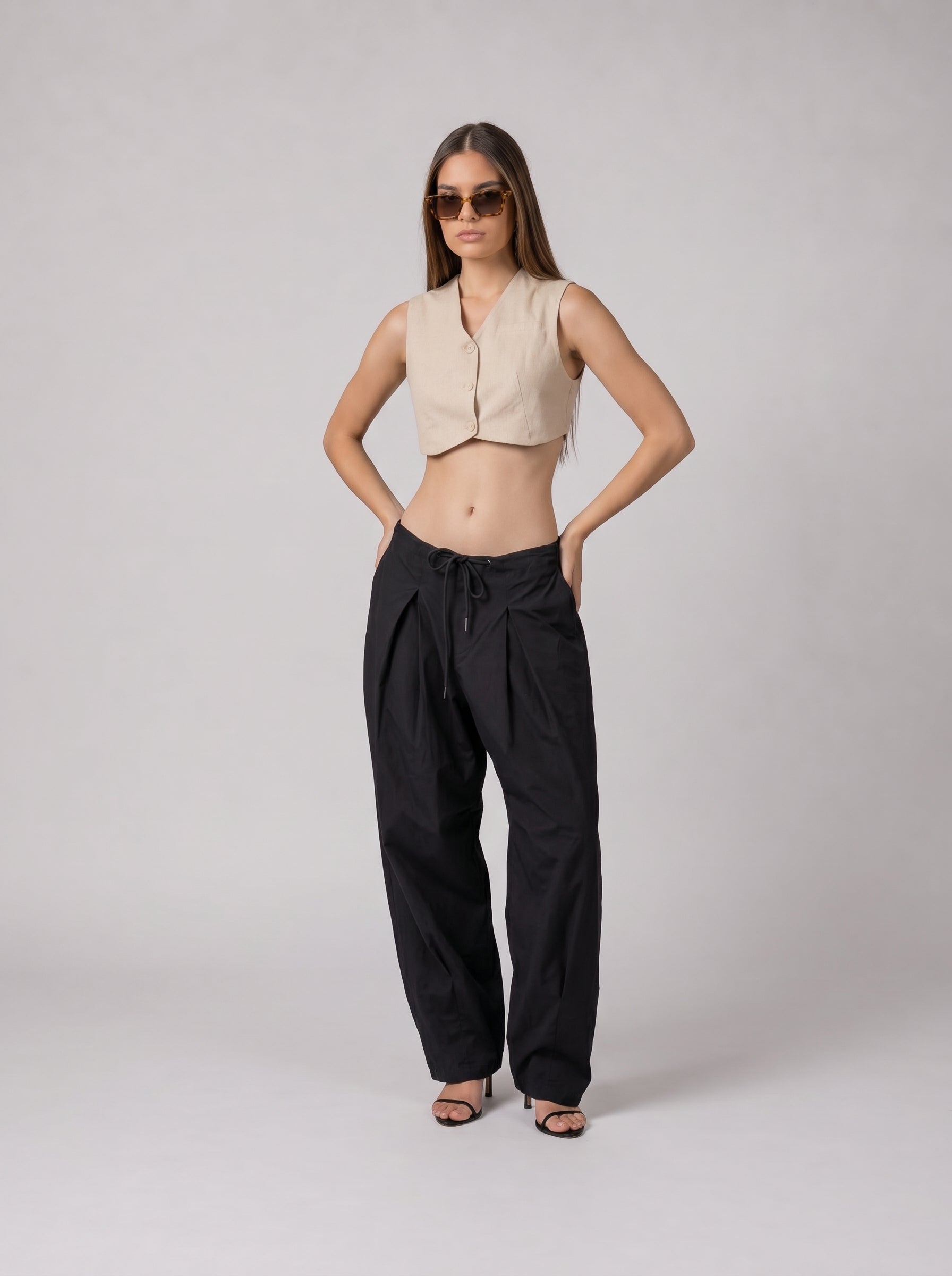 Wide pants in Black