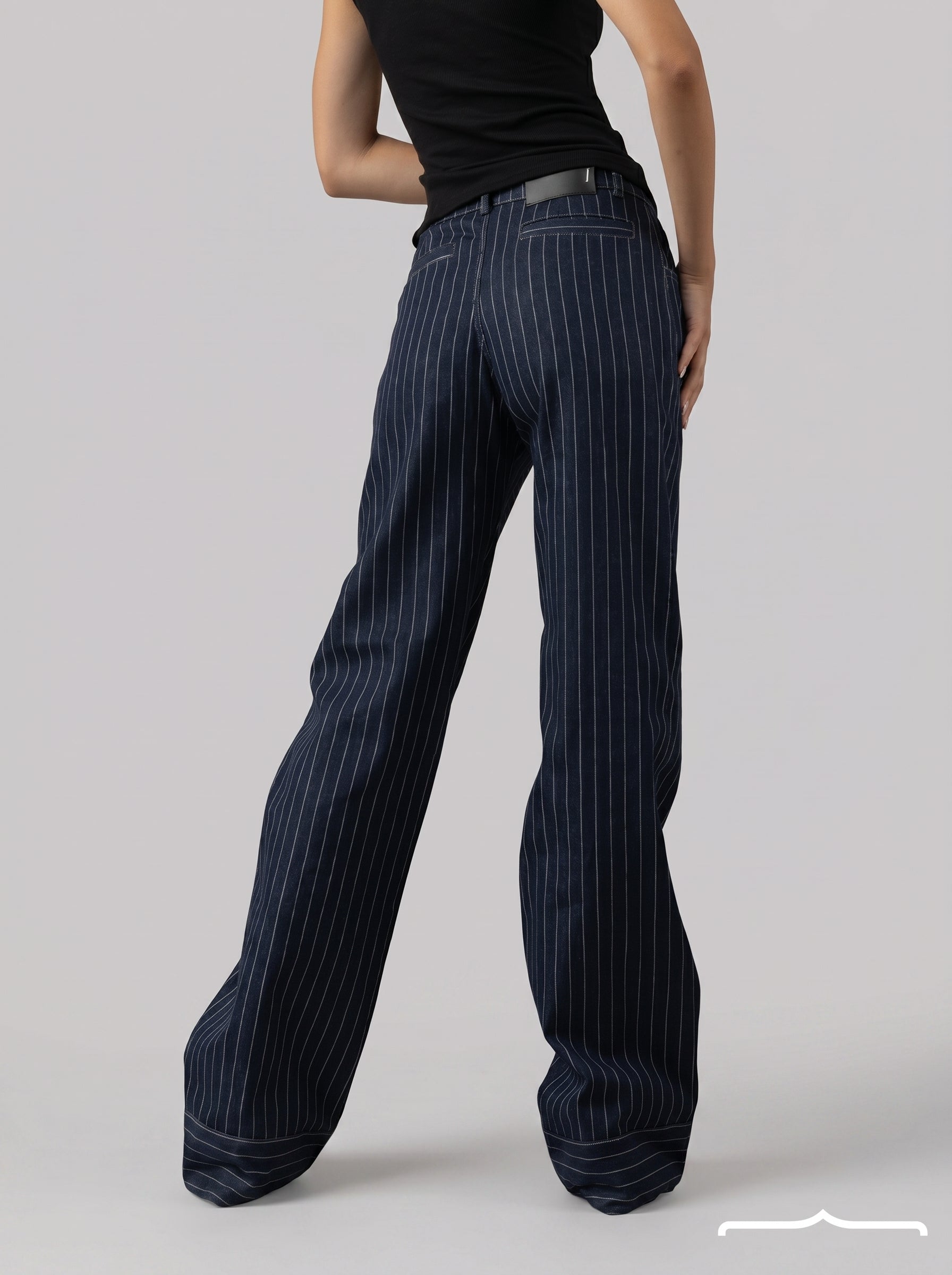 Striped denim