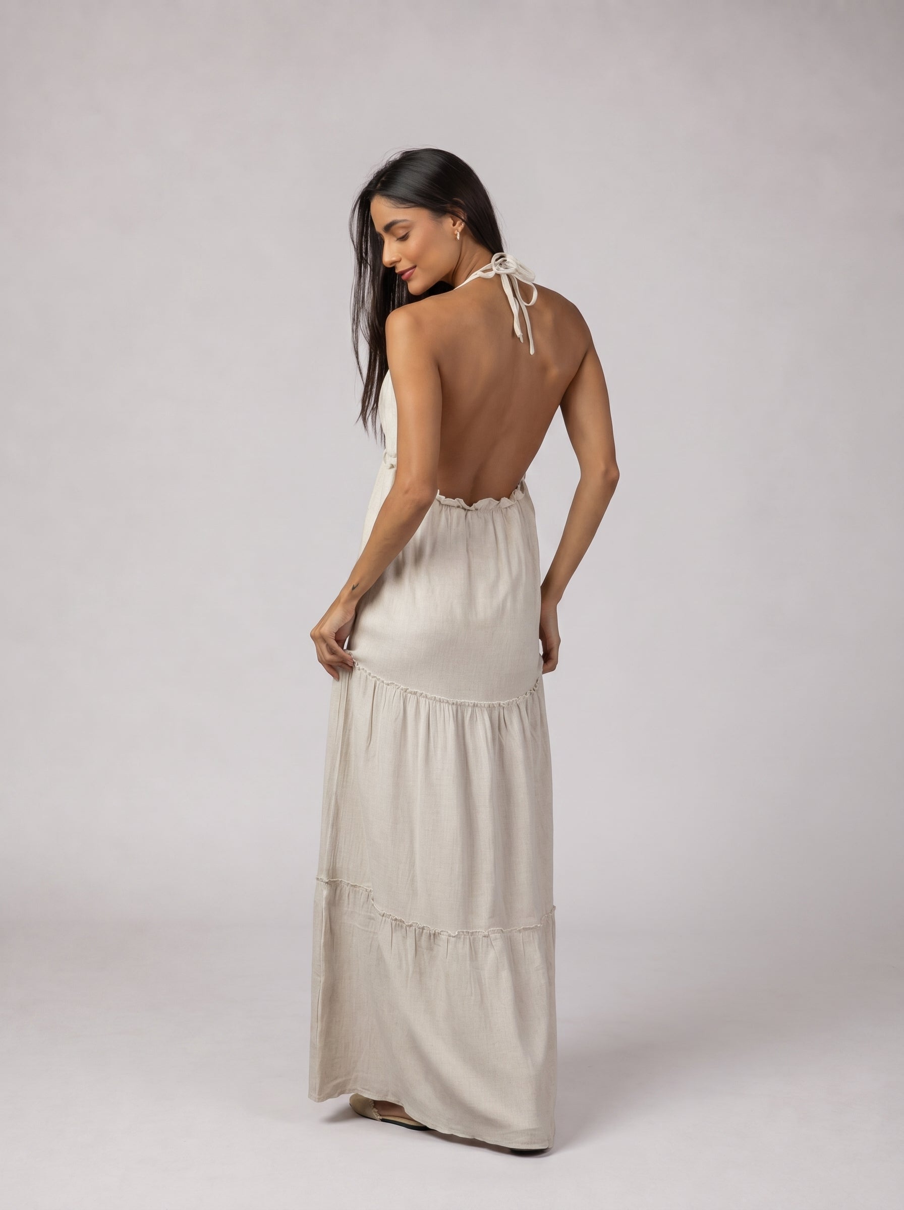 Soléa Dress in Beige