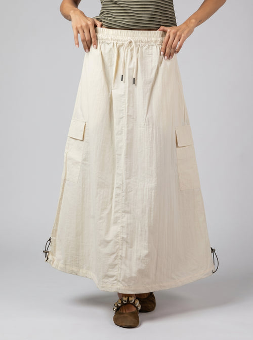 Cargo Adjustable Skirt Cream