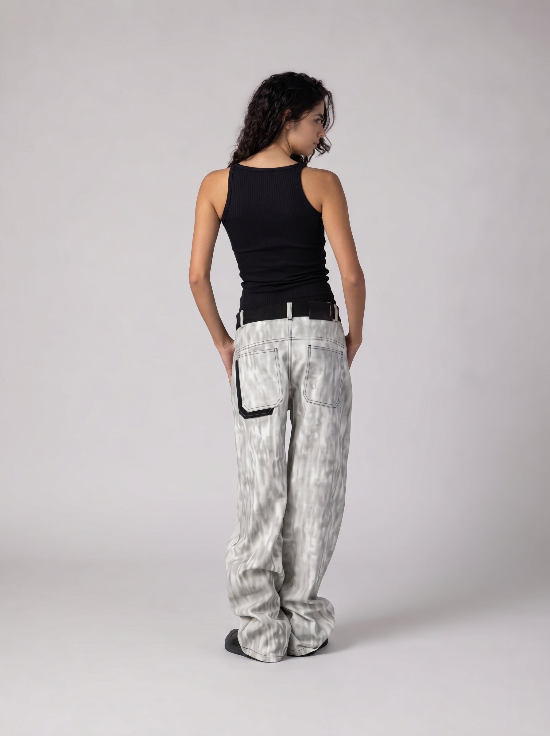 Washed Grey Denim
