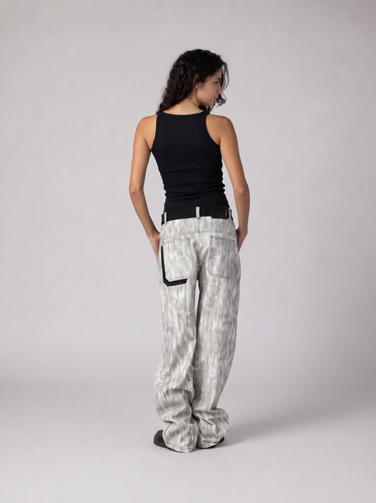 Washed Grey Denim
