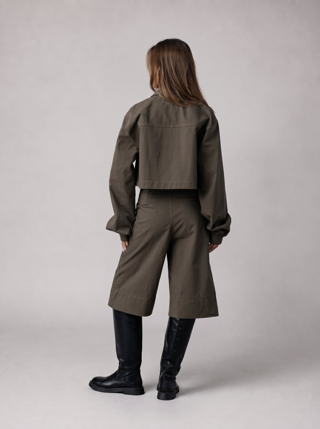 Statement Bermuda Set in Brown