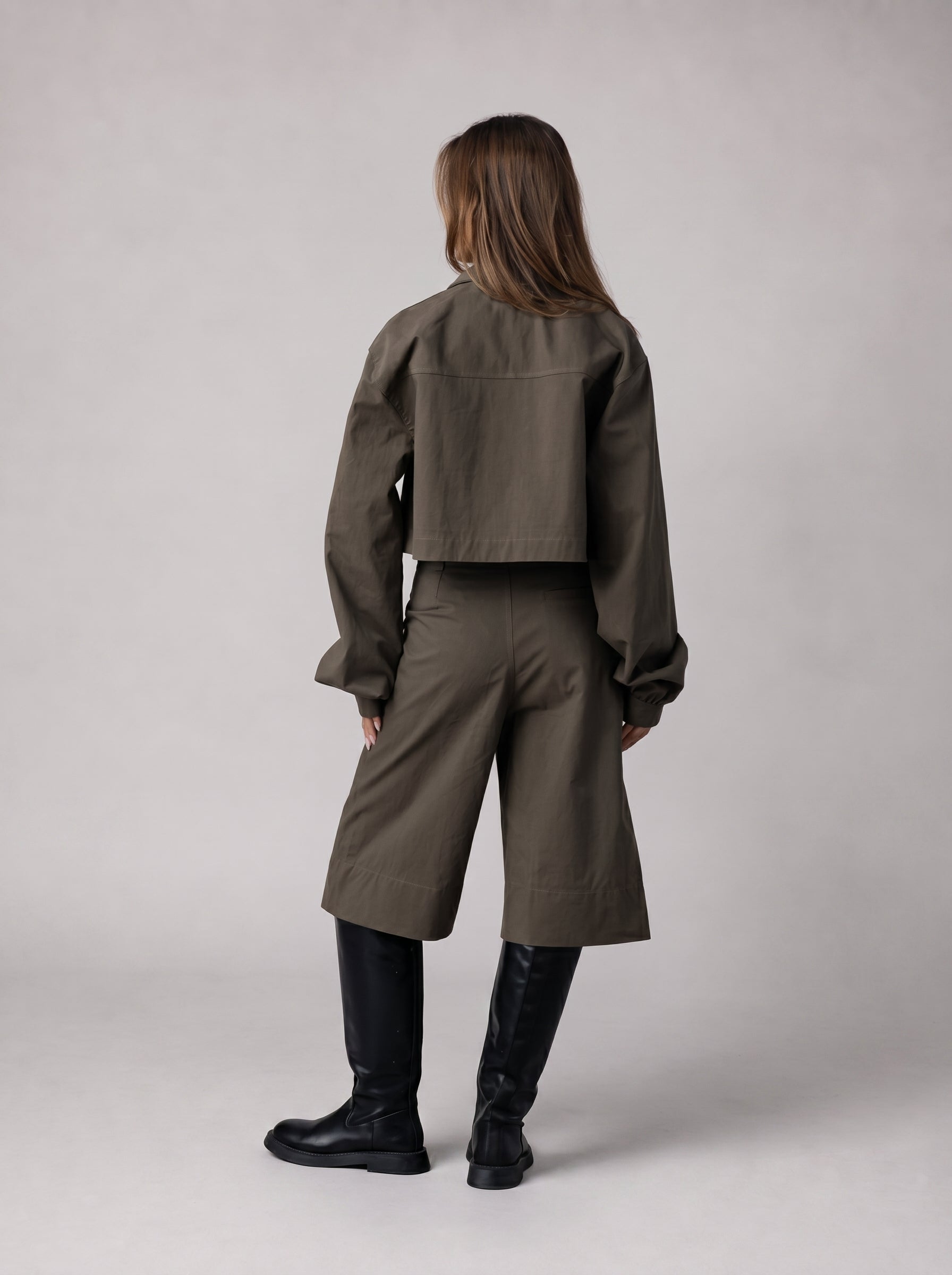 Statement Bermuda Set in Brown