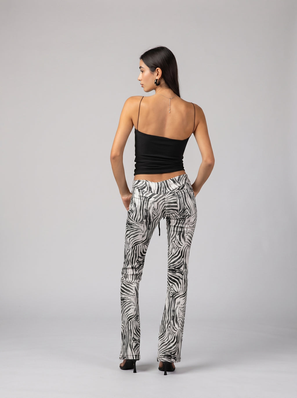 Wild Denim Zebra Pants
