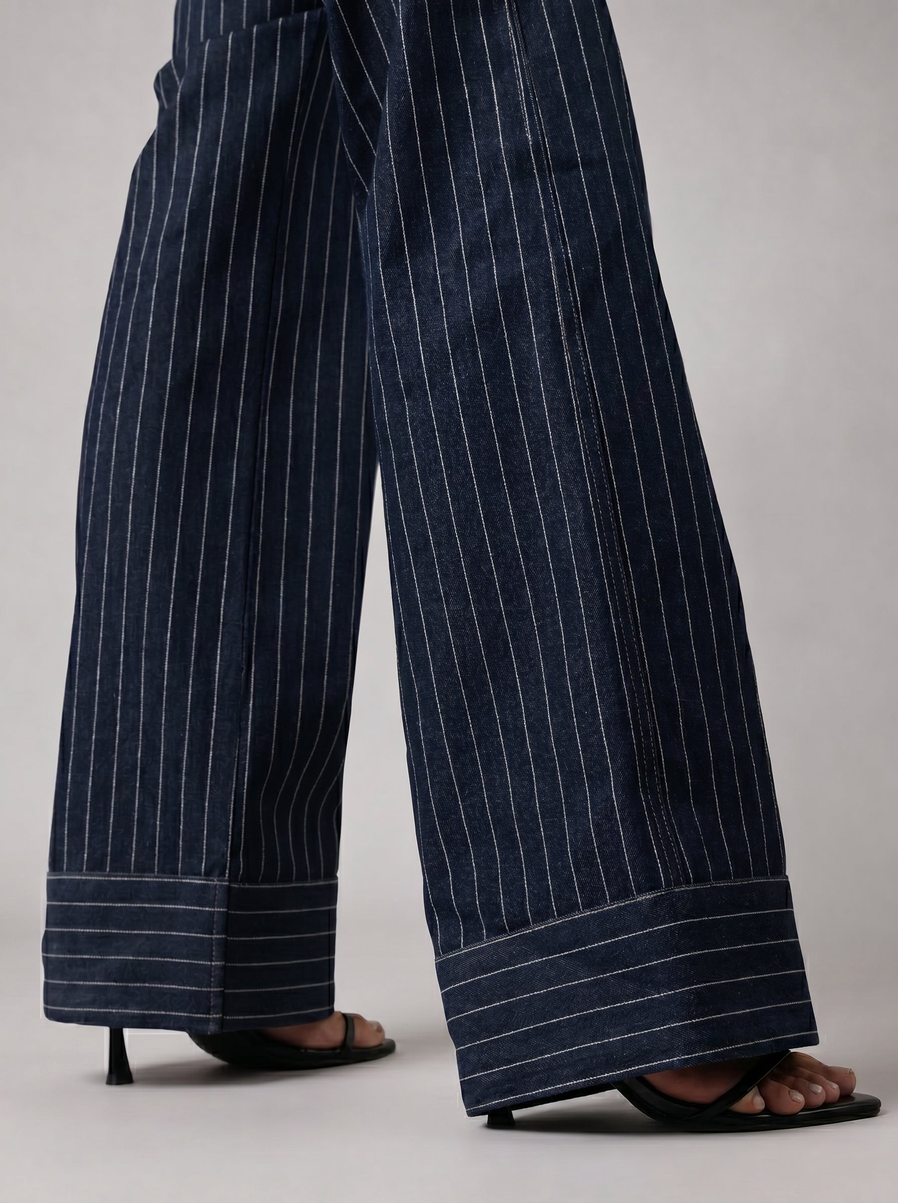 Striped denim