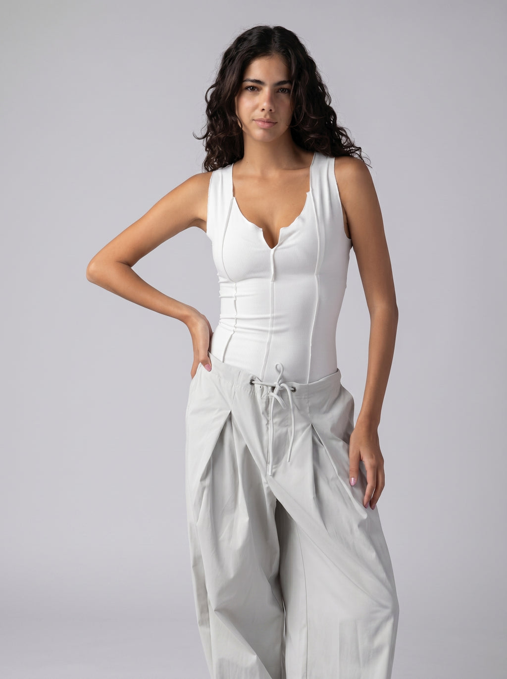 Raw Edge top Volume 2 in White