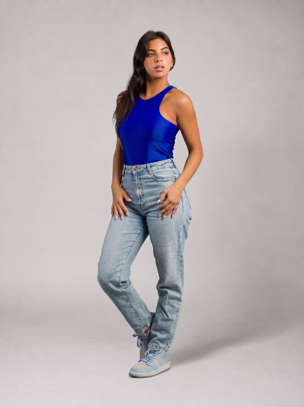 Basic Body-Suit in Blue
