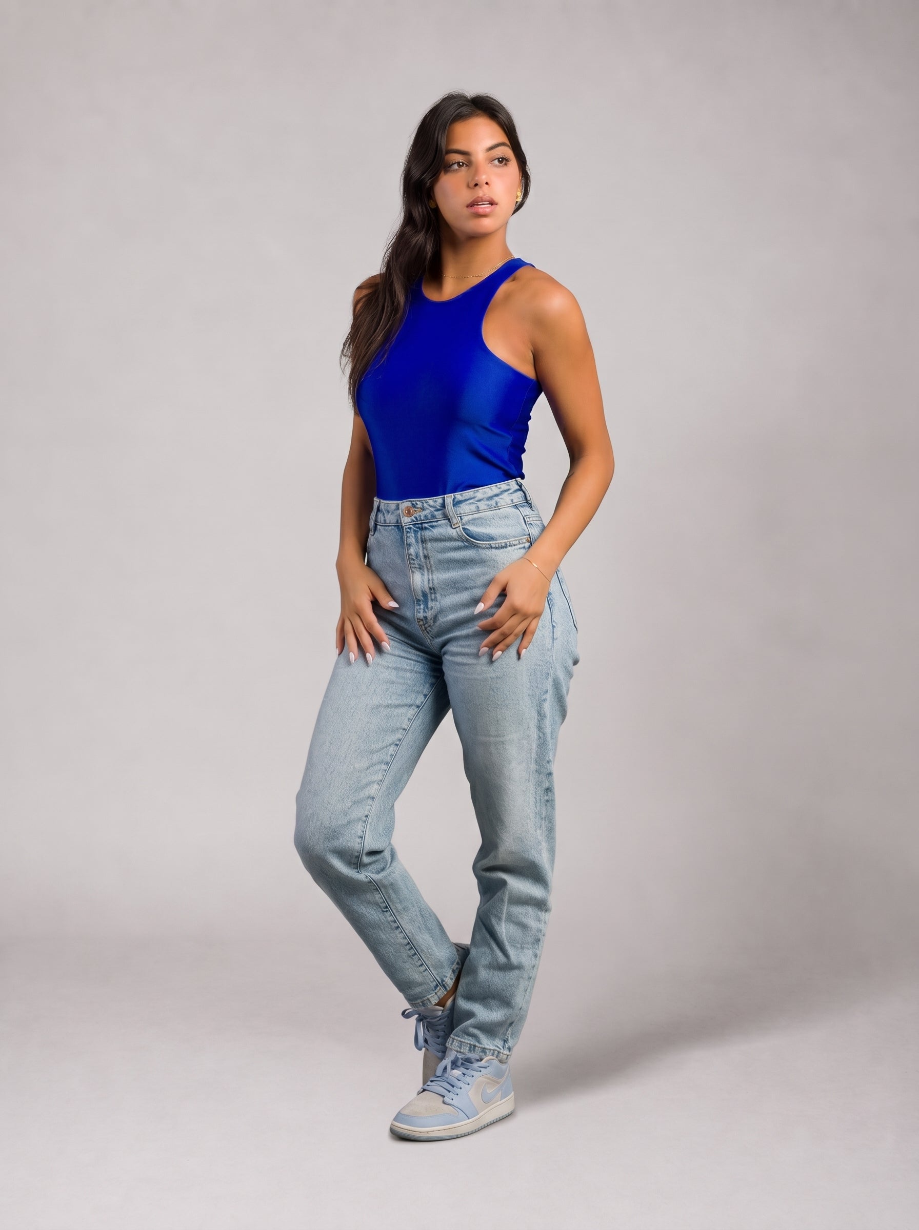Basic Body-Suit in Blue
