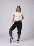 Cutout Denim in Black