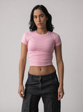 Solid color basic Top in Pink