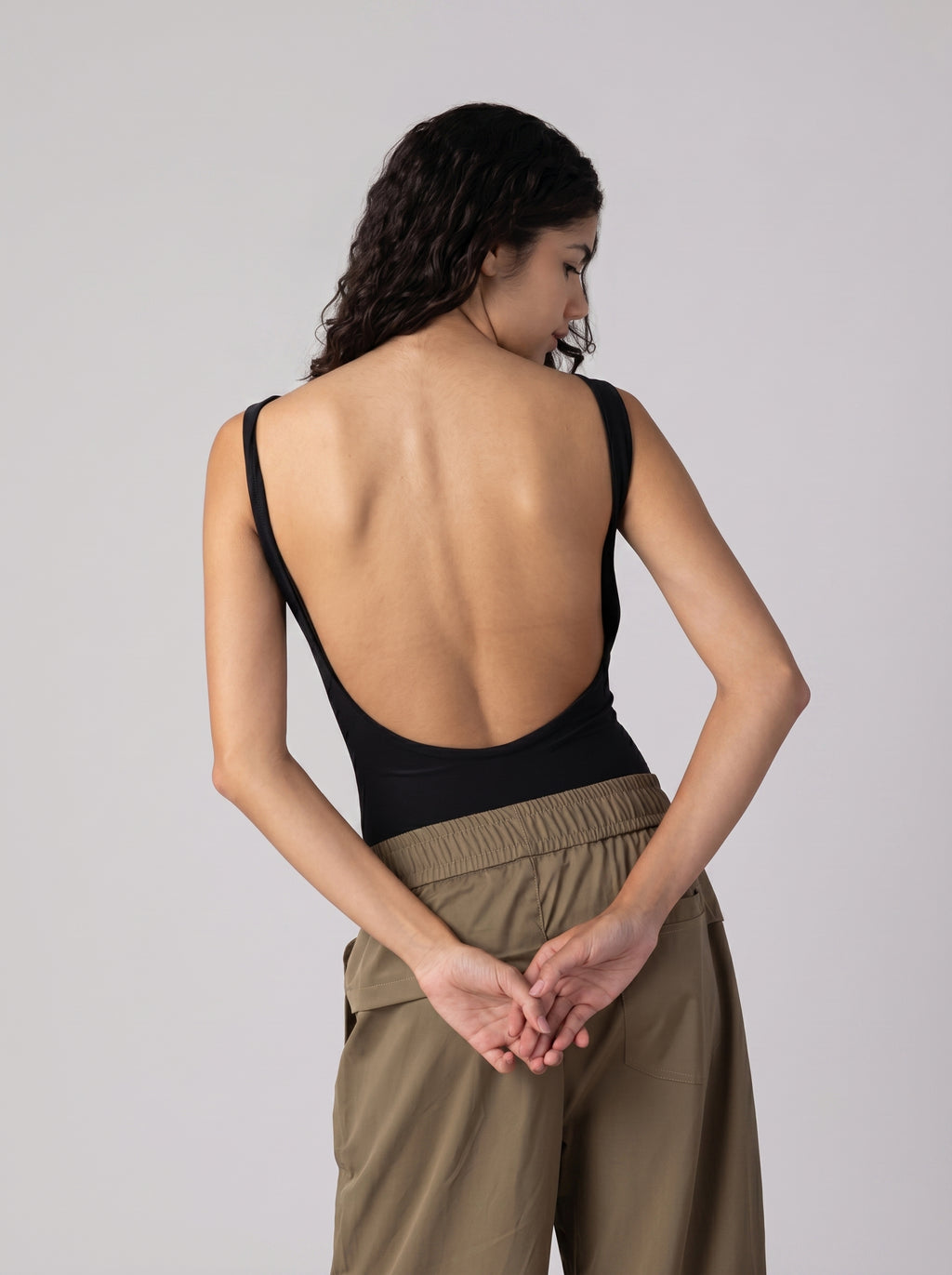 Backless Bodysuit in Black