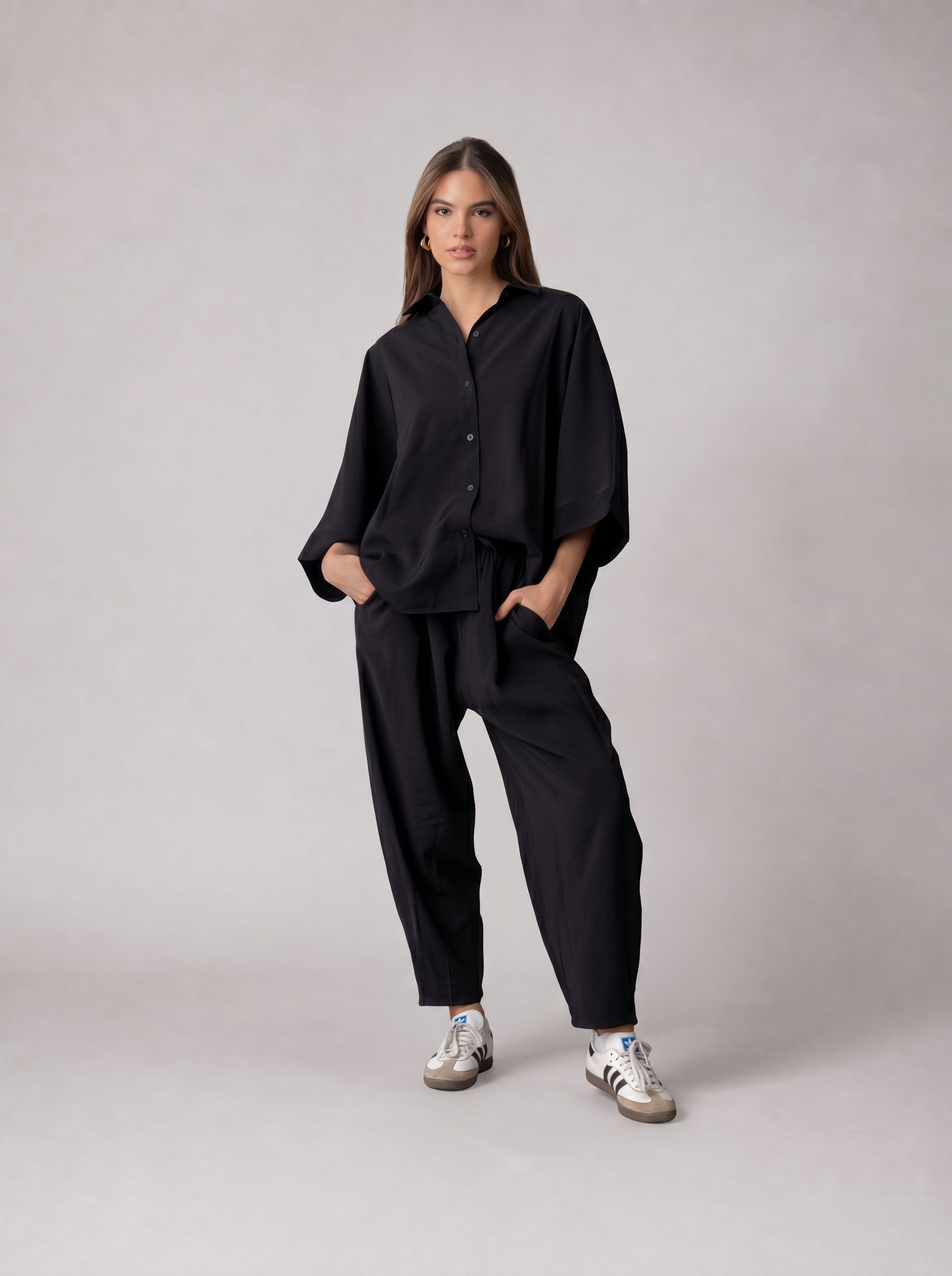 Boxy Flow Set in Black