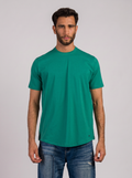 Curved T-Shirt Hem Volume 2 T-Shirt in Green