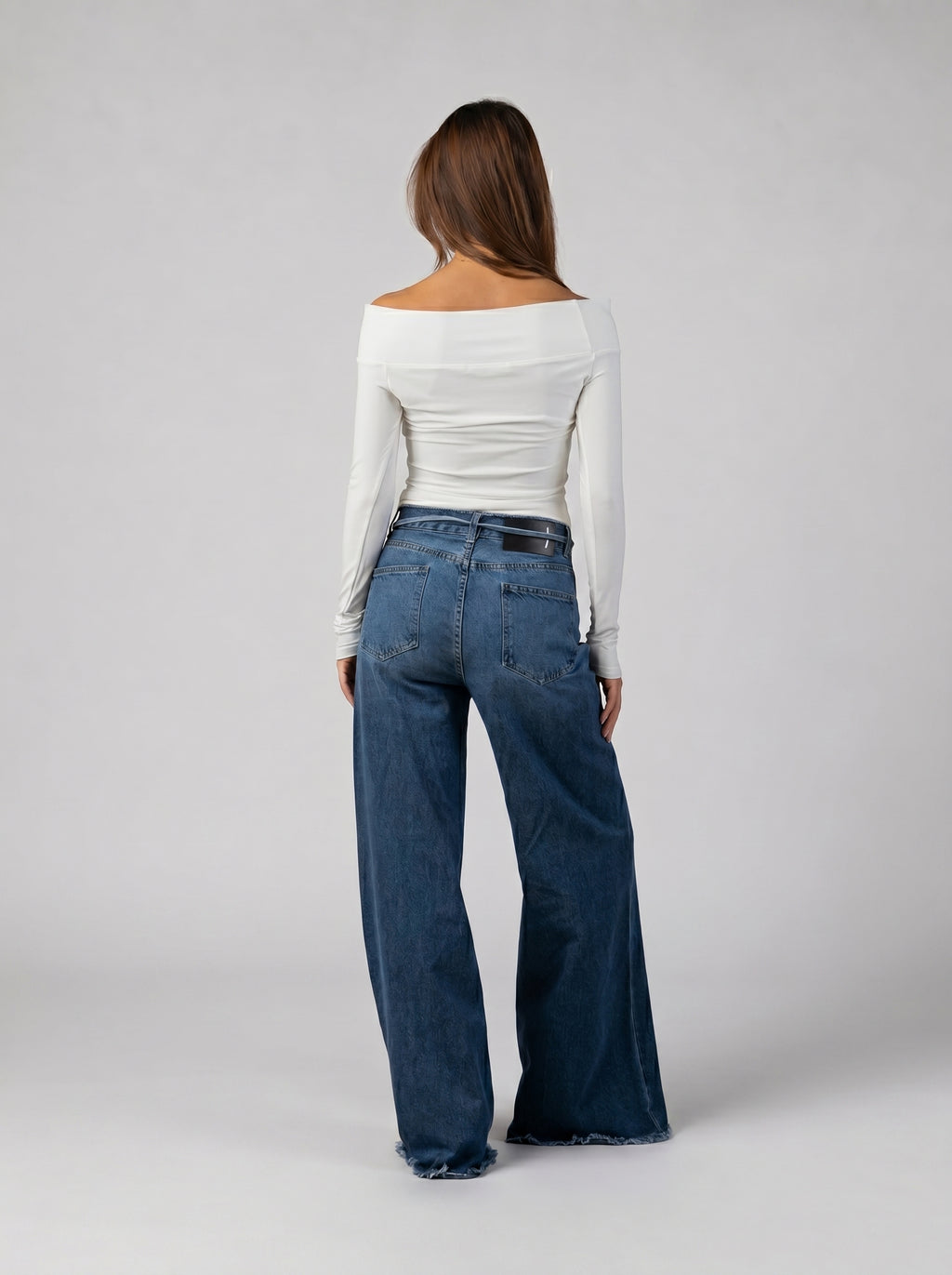 Off-Shoulder Cut-Out Top in White