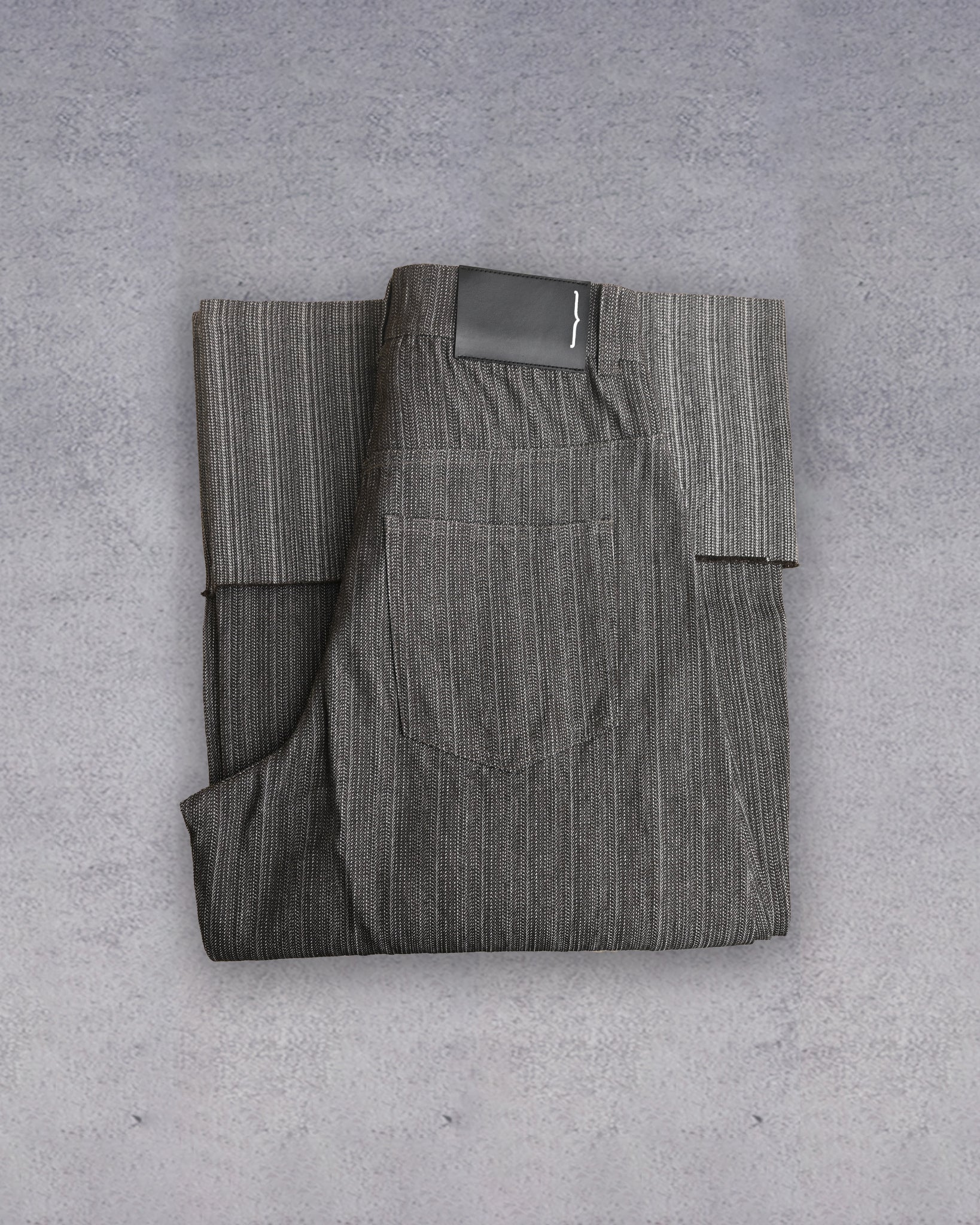 women's Low waist wide leg cuffed denim in Brown