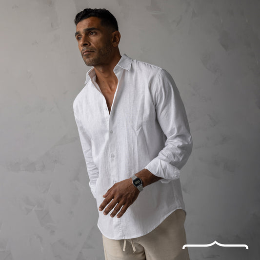 Linen Shirt in White