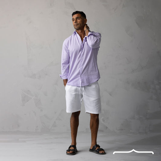 Linen Shirt in LaVender