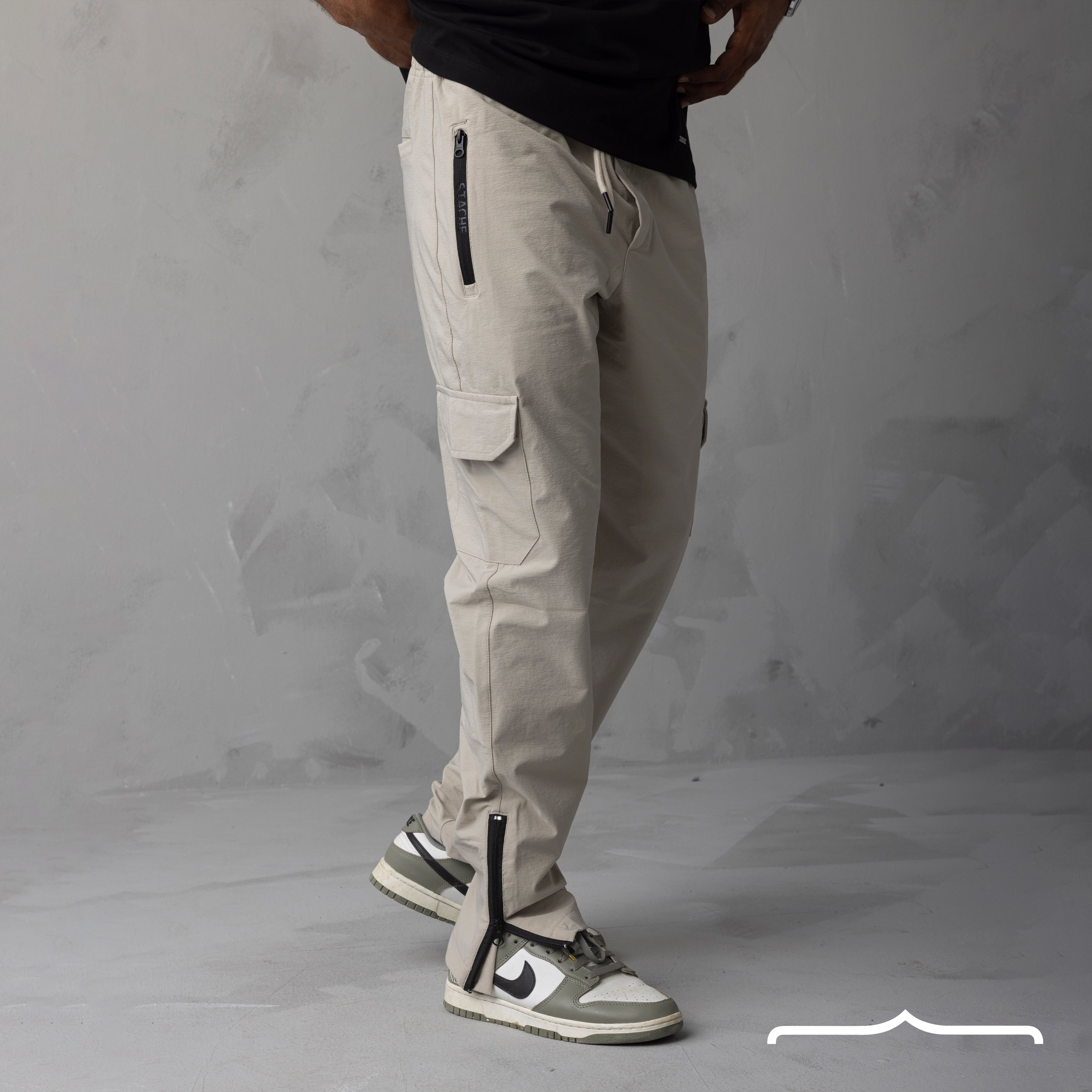 Men's Beige Baggy Pants – All Sizes Available