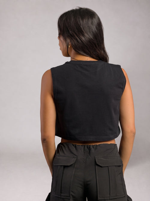 Basic Crop Top in Black
