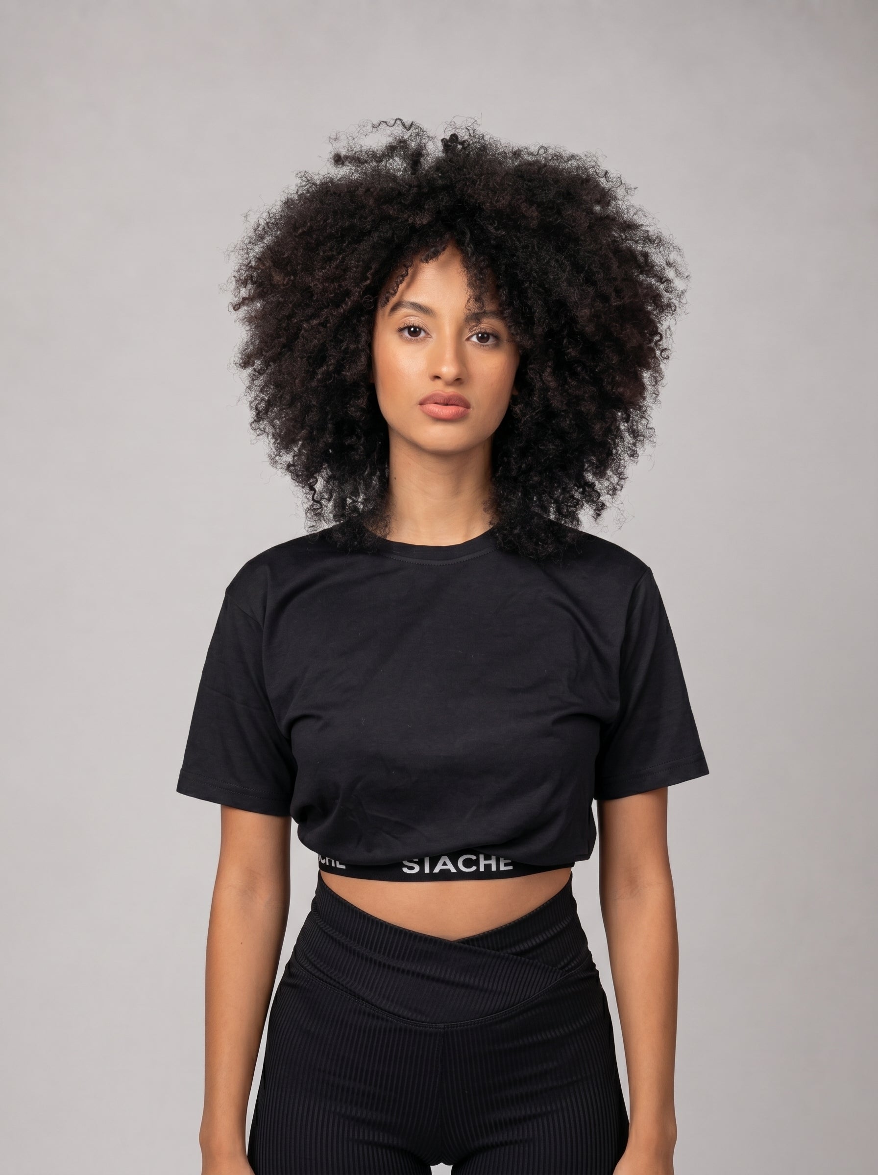 Stache Crop-Top in Black
