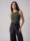 Backless Bodysuit in Olive
