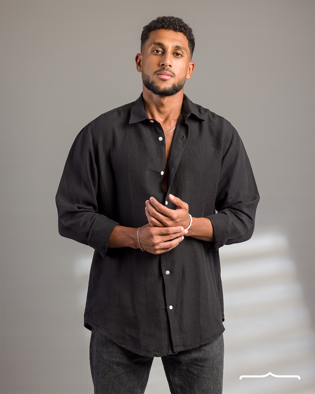 Linen shirt  in Black