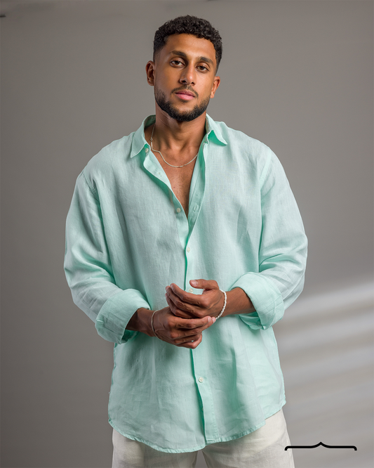 Linen shirt in Pistachio