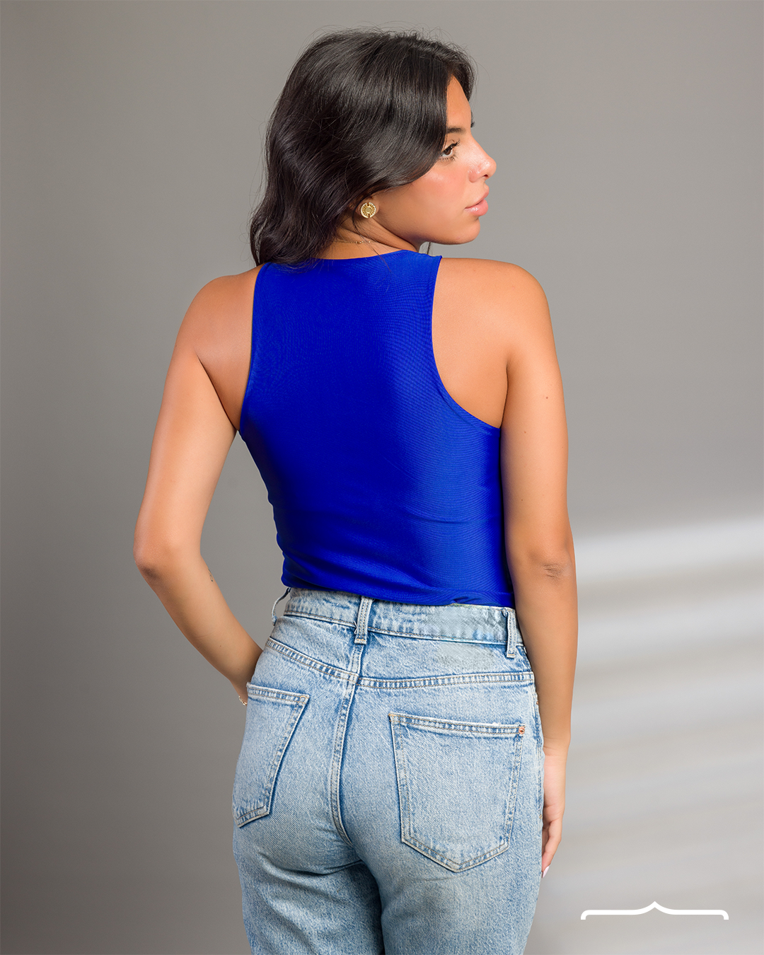 Body-Suit in Blue