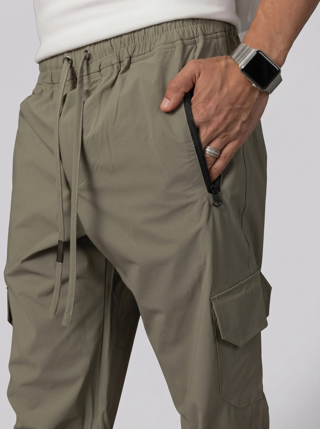 Baggy pants in Sage Grey