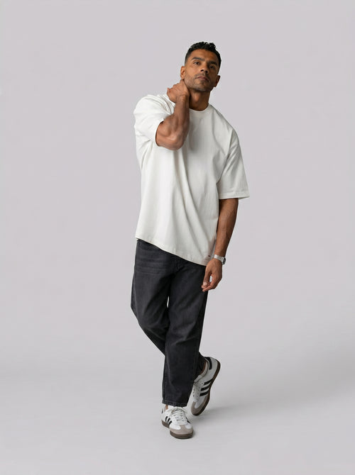 Blurred Oversize T shirt in White