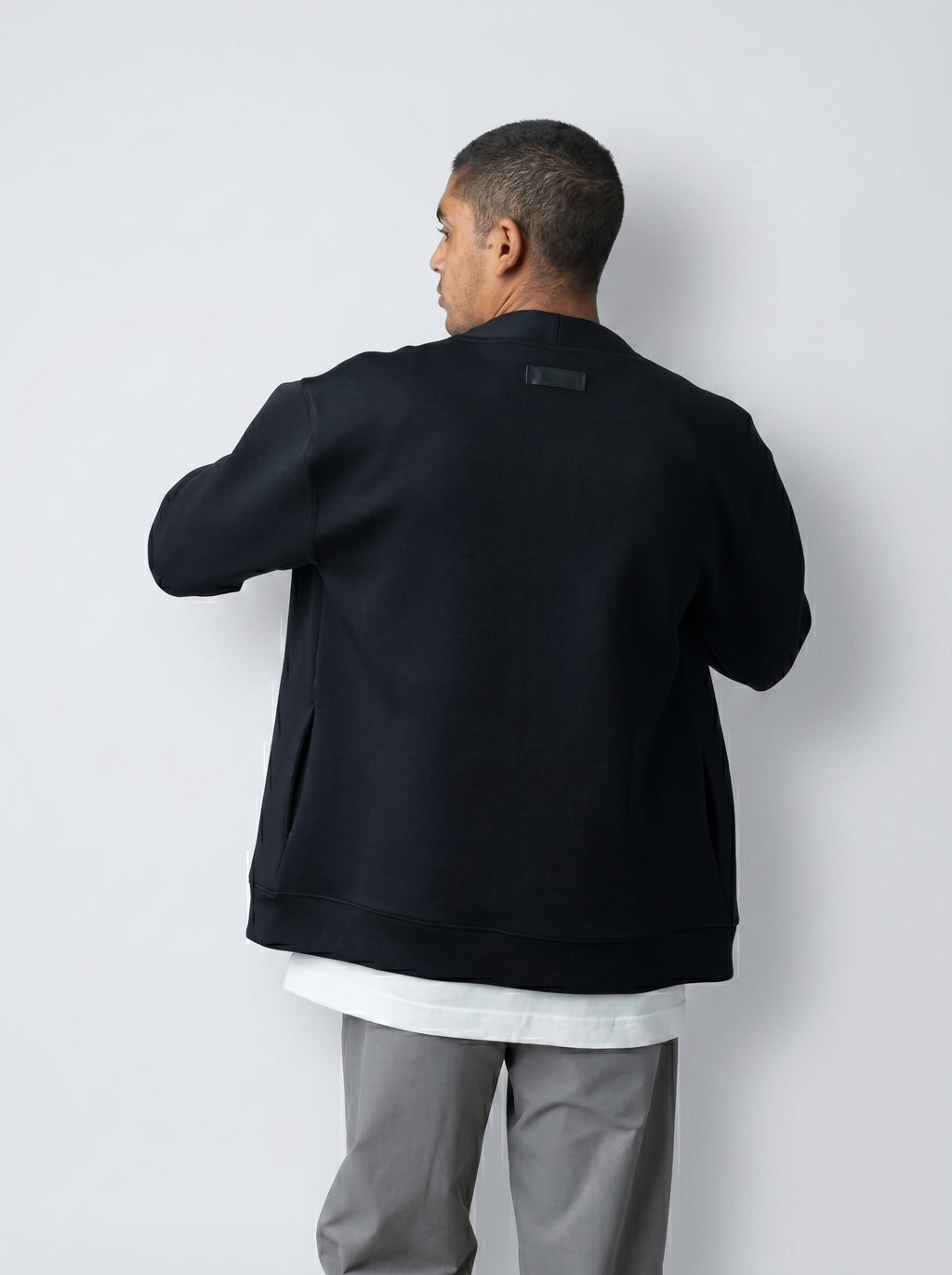 Cardigan with Buttons in Black