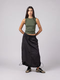 Cargo Adjustable Skirt Black