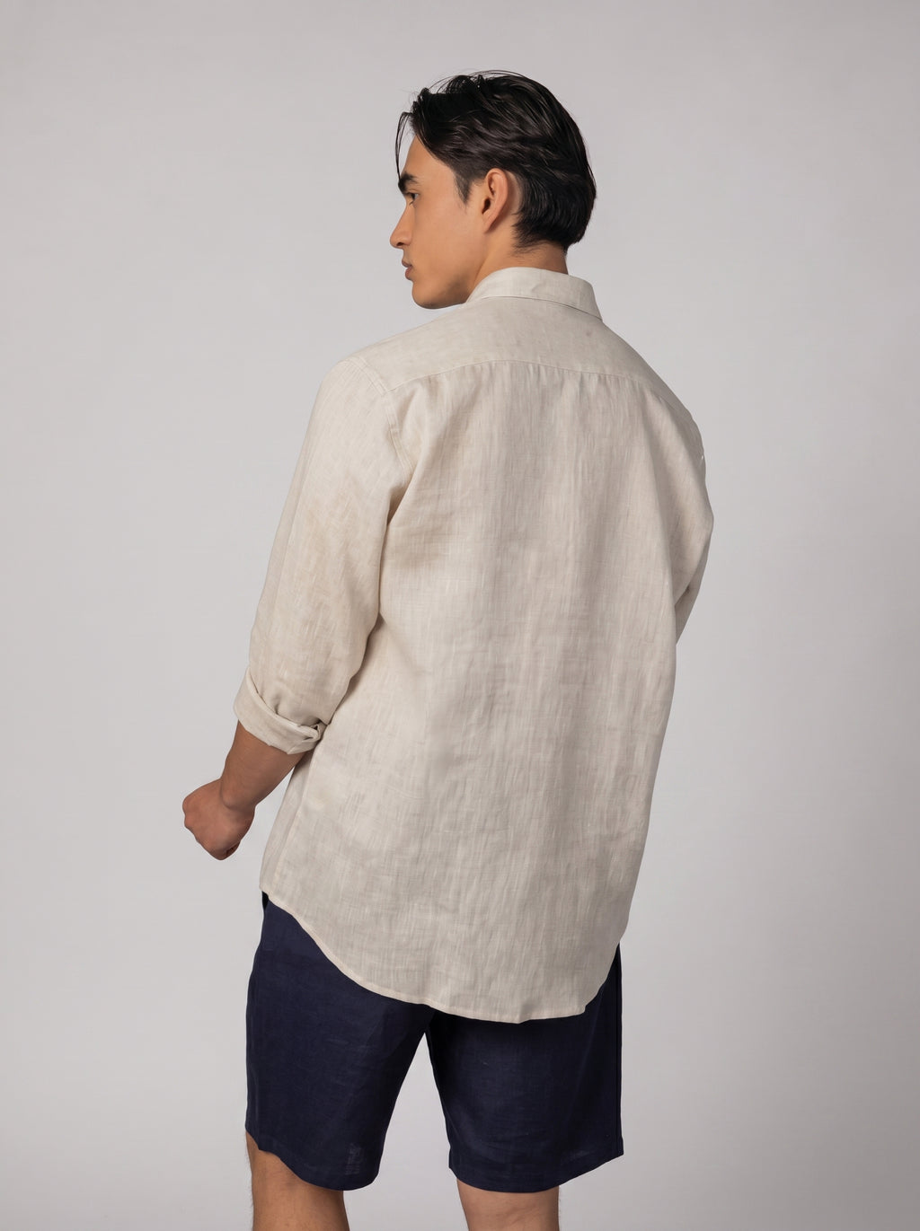 Classic Linen Shirt Volume 3 in Beige
