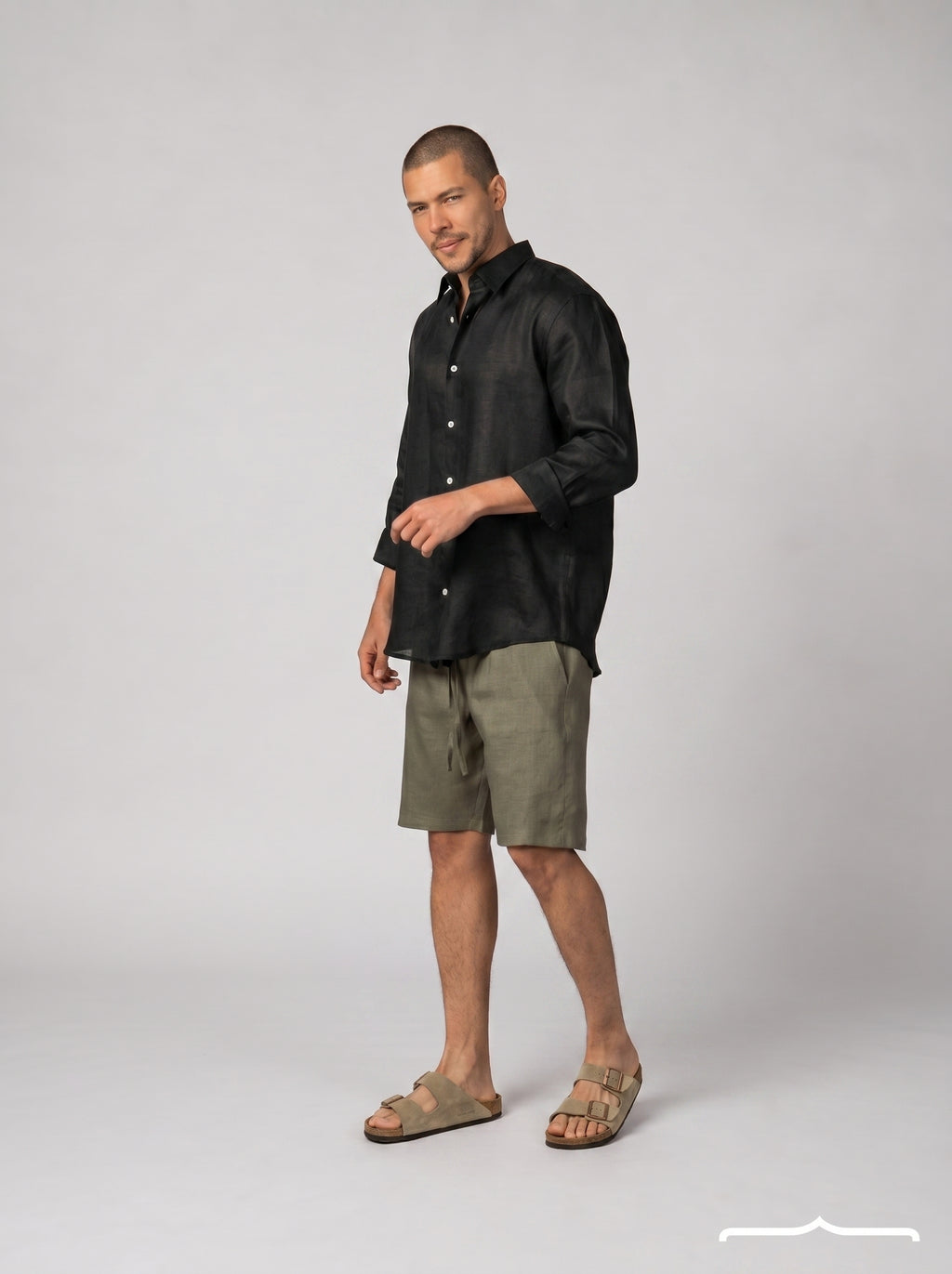 Classic Linen Shirt Volume 3 in Black