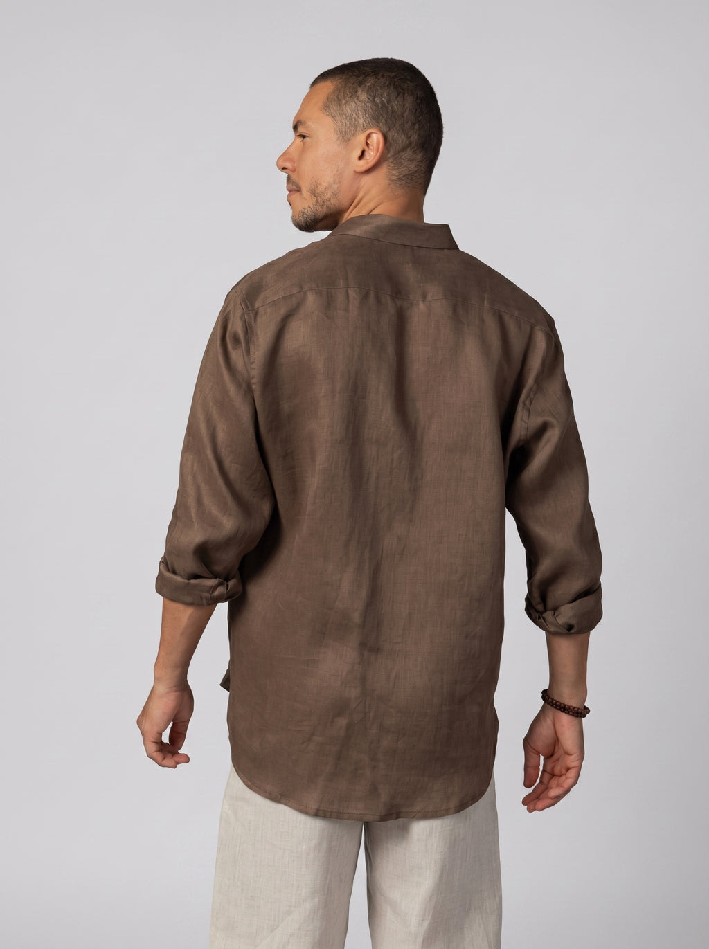 Classic Linen Shirt Volume 3 in Brown