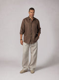 Classic Linen Shirt Volume 3 in Brown