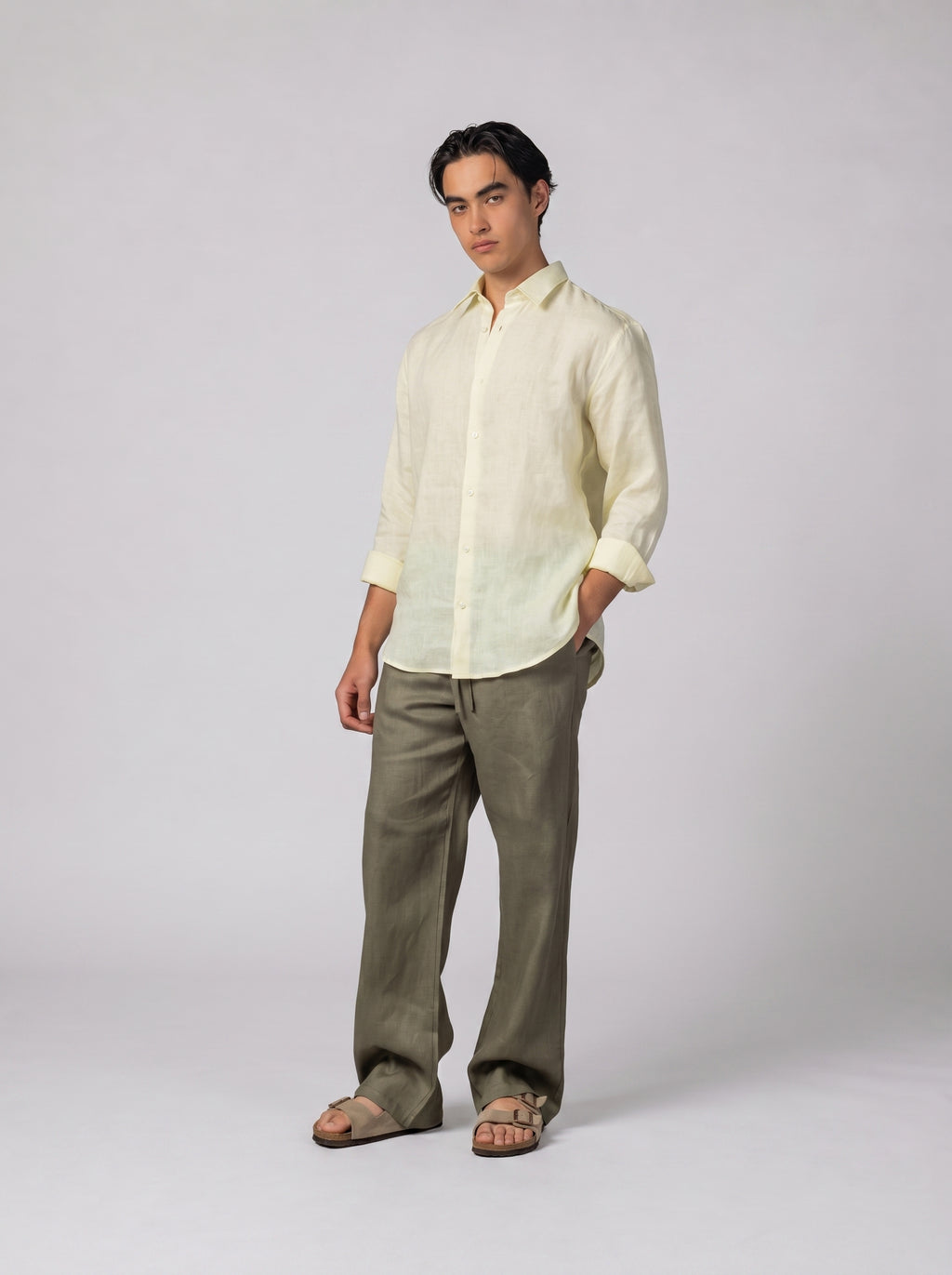 Classic Linen Shirt Volume 3 in Butter Yellow