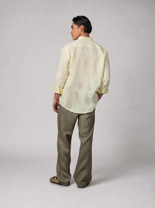 Classic Linen Shirt Volume 3 in Butter Yellow