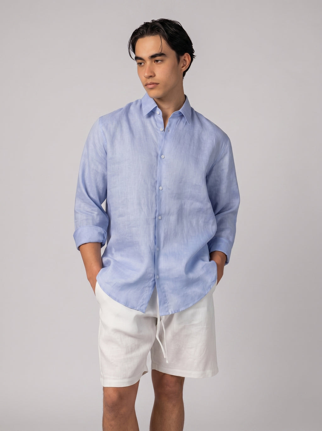 Classic Linen Shirt Volume 3 in purple