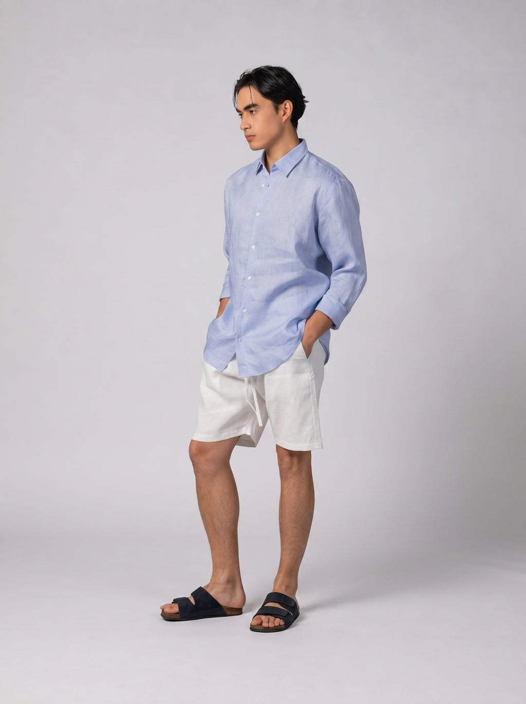 Classic Linen Shirt Volume 3 in purple