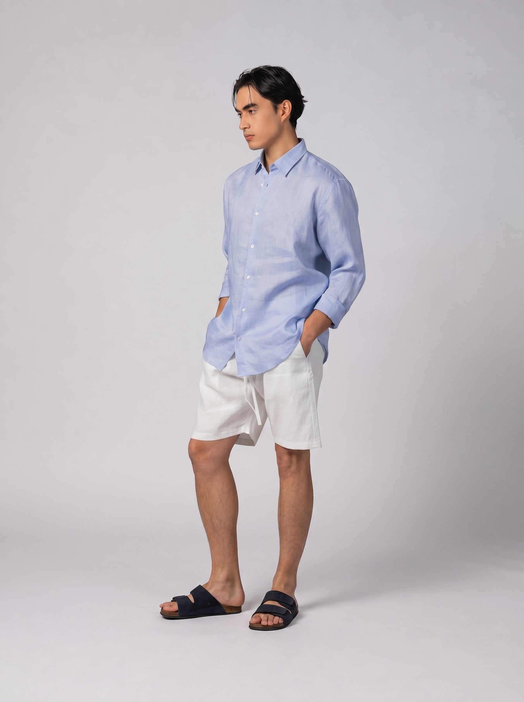 Classic Linen Shirt Volume 3 in purple