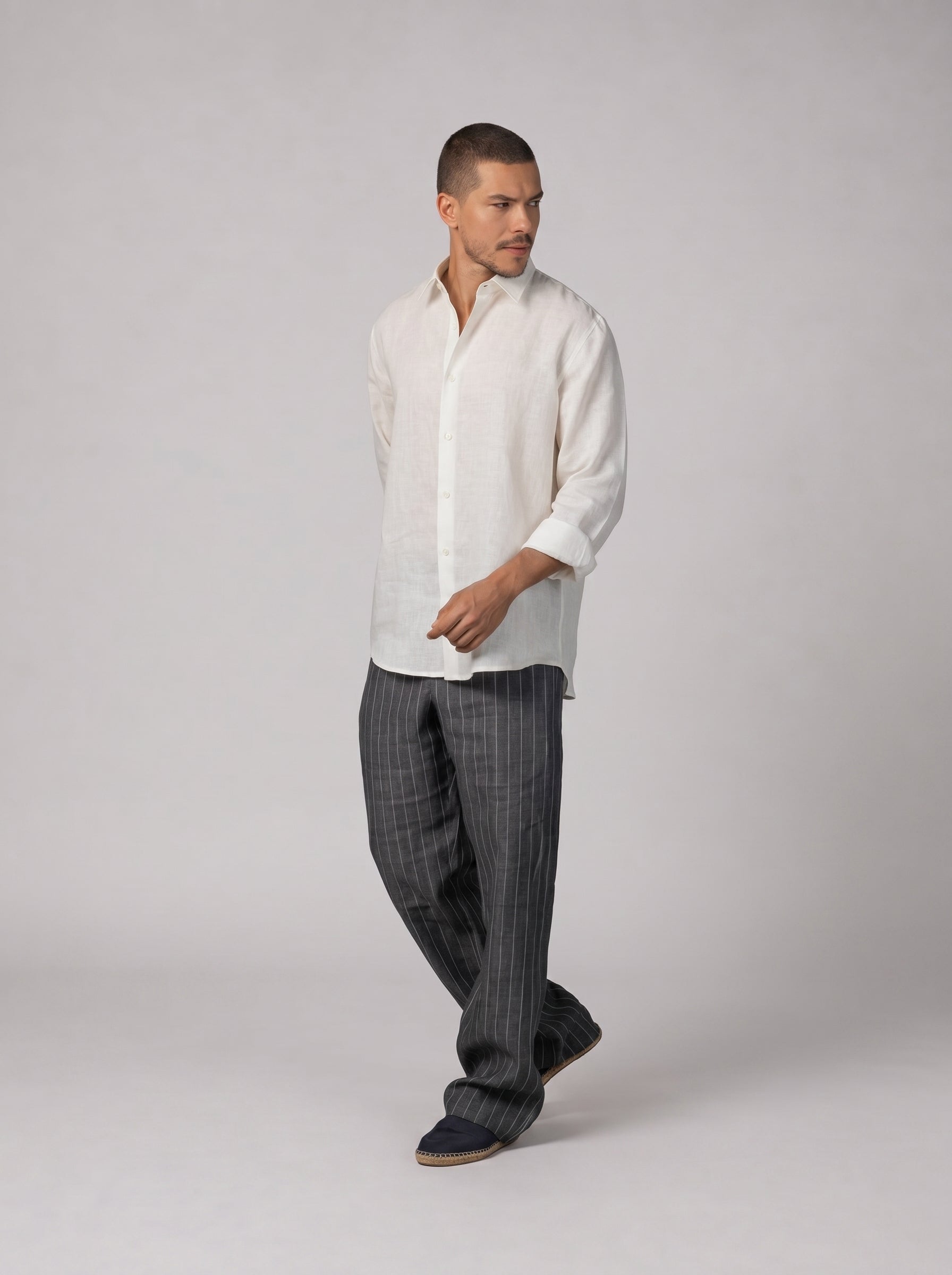 Classic Linen Shirt Volume 3 in Off White