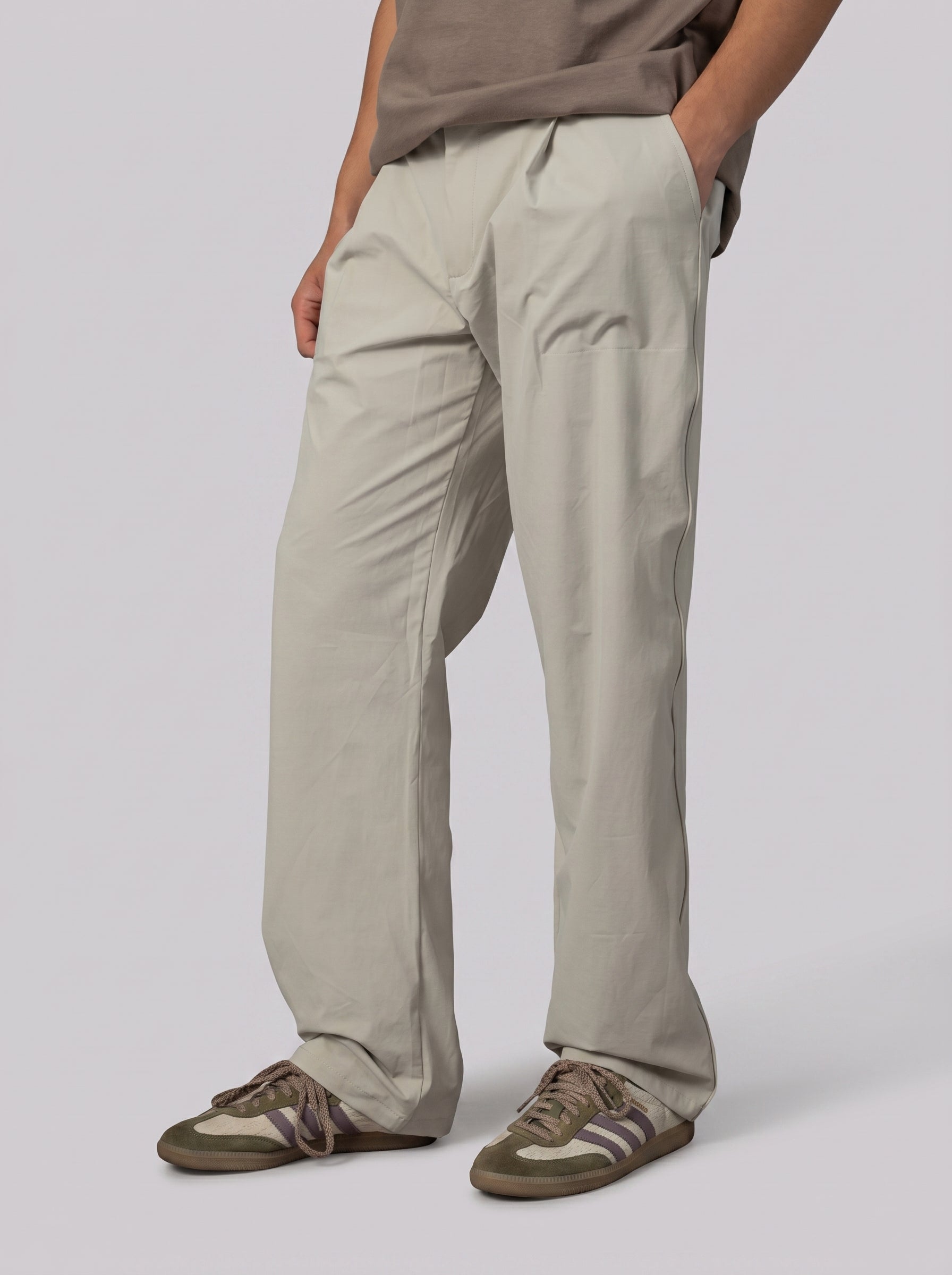 Classic pants volume 4 in Beige