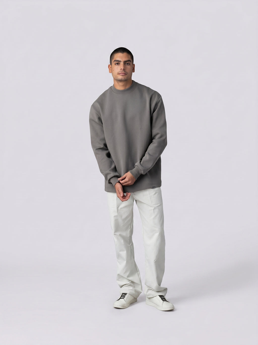 Crew Neck Sweatshirt in Brown Volume 2