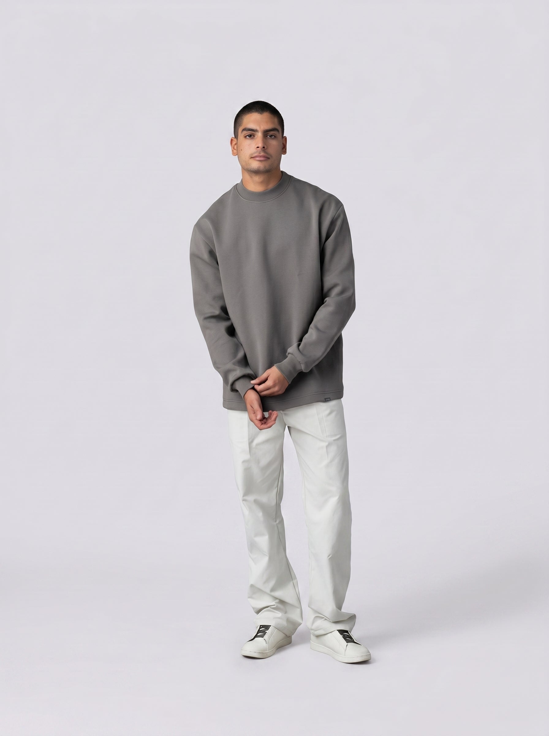 Crew Neck Sweatshirt in Brown Volume 2