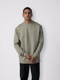 Crew Neck Sweatshirt in Olive Volume 2