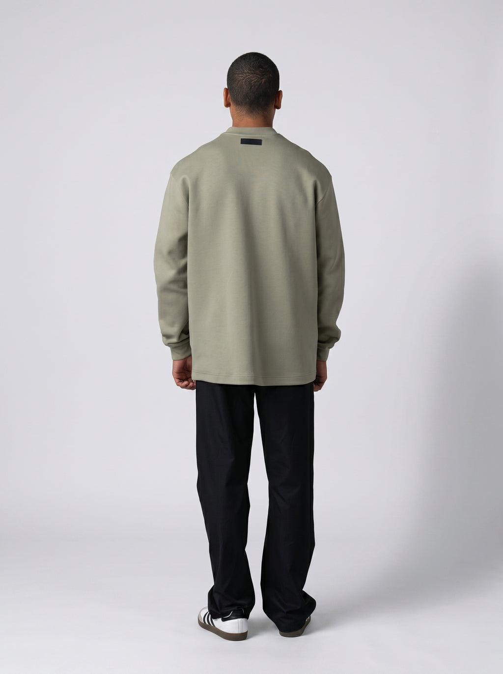 Crew Neck Sweatshirt in Olive Volume 2