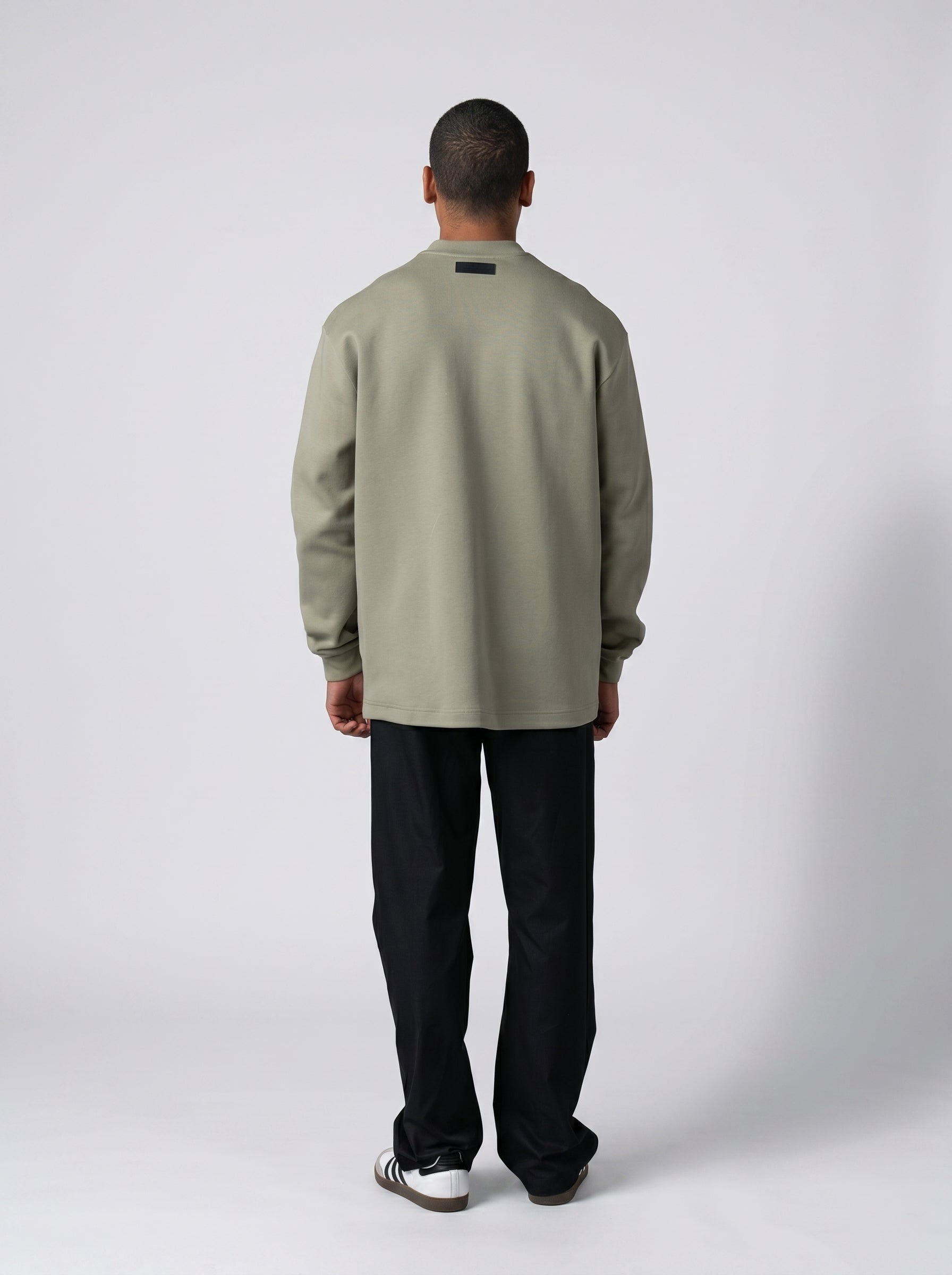 Crew Neck Sweatshirt in Olive Volume 2